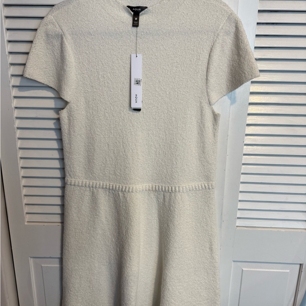 Aqua Cream Mini Dress